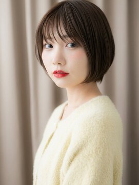 カバーヘア ブリス 川口(COVER HAIR bliss) ミルクベージュブリーチなしナチュラルショートマッシュ30代W