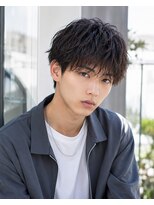 MEN's Baguz MEN'Sカット/ MEN'Sパーマ/ MEN'Sカラー 韓国風マッシュ×無造作束感ニュアンスパーマレイヤー