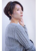 アッシュ 池袋店(Ash)&nbsp;ピアスが似合う大人可愛いショートボブ　　＃池袋駅