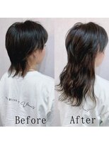 エクステ専門店あるじゃんすー 広島店&nbsp;ウルフ×ホワイトベージュ#シールエクステ大人ダークカラー広島