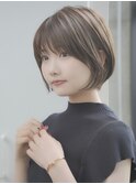前髪あり大人ショートボブ20代30代40代【AIN.表参道】川原大地