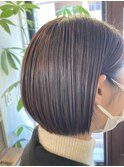 ジンジャーカラーミニボブスタイル