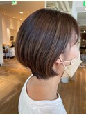 シンプルなショートボブ