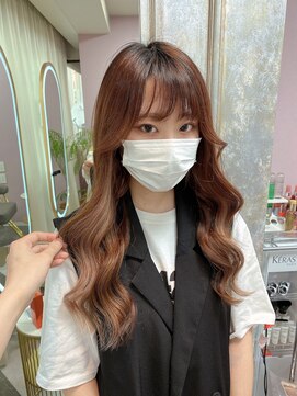 ガルボヘアー 名古屋栄店(garbo hair) #名古屋#栄#プルエクステ#インナーカラー#ベージュ#韓国風