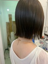 ベイルーム(BAYROOM by HONEY omotesando) 大人可愛い20代30代40代切りっぱなしボブ×透けるブラック