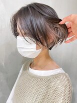 アルバム 渋谷パルコ(ALBUM) シアピンクインナーカラー_グレージュカラーボブウルフ_ba397322