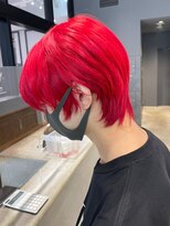 アルバム 銀座(ALBUM GINZA)&nbsp;ビビットウルフ_グレージュカラーボブウルフ_ba408551