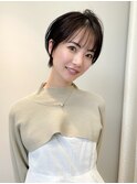 20代30代40代大人可愛いマッシュショート☆ブルーブラック