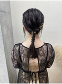 箔付きタイトヘアアレンジ/大宮東口タイトヘアアレンジ