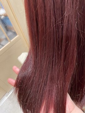 デジャヴヘアー 西千葉(Dejave hair) 【西千葉/髪質改善】超高速髪質改善×チェリーレッドカラー