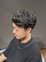 ビーダンディー(Bee dandy)&nbsp;ビジネスツーブロックショート ナチュラルパーマ アップバング