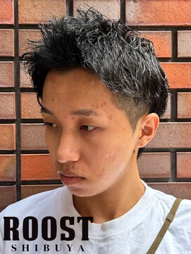 ルースト 渋谷店(ROOST) スパイキーショート伸びかけ×ピンパーマ