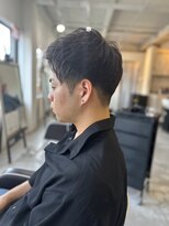 ソイクフ 高田馬場店(SOY-KUFU) MEN'S HAIRアッシュブラックベリーショート