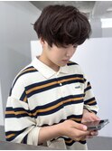 ハンサムショート マッシュ ブラウン アッシュ【天神大名】