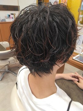 アメイジングヘアー 中沢店(AMAZING HAIR) 濡れ感ショートパーマ/ショートヘア/ニュアンスパーマ/抜け感