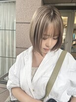 【Lomalia表参道】ケアブリーチ ハイトーン ベージュカラー