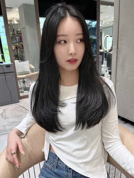 ロンドローズ 名古屋(Lond damaskRose) ブリーチ 学割 オリーブベージュ レイヤーカット リタッチ 357