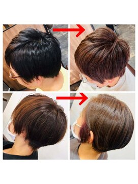 タイズ(ties) 無理なくゆっくり明るい白髪染めに移行♪