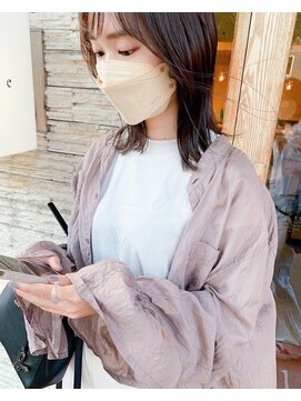 ドルセプラタ(Dulce plata) 暗髪大人可愛いココアグレージュ×くびれミディアムレイヤー