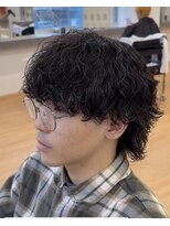 ビカム 名駅(become)&nbsp;【強め波巻きウルフ】名古屋メンズパーマ絶壁解消くびれカット