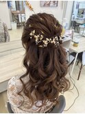 ルーズハーフアップ