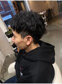 ベリーショートに近いスパイキーショート