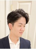 七三ツーブロックスタイル