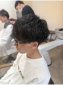 名古屋天白区シャドウパーマ大学生マッシュ刈り上げ眉カット
