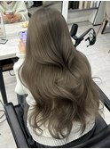 オリーブベージュ  アッシュベージュ  透明感カラー