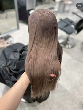 ペレ 梅田(PELE) くびれヘア／アプリコットオレンジ/夏のヘアアレンジ/梅田