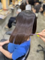 ロンド 表参道店(Lond)&nbsp;くびれヘア/アプリコットオレンジ/ハイライトカラー/レイヤー