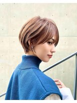 ビューレイギンザ(VIEW LEI GINZA)&nbsp;ショートボブ髪質改善ピンクブラウン銀座