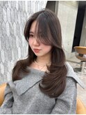 ★レイヤーカット/艶髪スタイル/韓国レイヤー/グレージュ/錦糸町