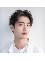 3Peace Hair 恵比寿 メンズ縮毛矯正/メンズ髪質改善/曲がる縮毛矯正&nbsp;毛流れセンターパート/ナチュラルセンターパート/ルーズショート