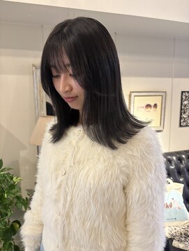 ヘアーデザイン シュシュ(hair design Chou Chou by Yone) 暗め透明感ダークブラウン