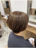 白髪ぼかしハイライトカラー