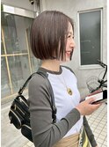 大人ボブ/透明感/ぱつっと