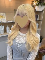 エイトヘアー(8 HAIR)&nbsp;抜きっぱなし ブリーチカラー ブロンド