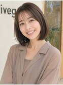 【150.大人っぽく洗練された雰囲気に♪切りっぱなしボブ】