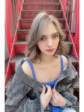 クーエフー(coo et fuu) ランダムカールのフリンジウェーブボブ♪藤沢