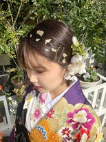 アド ヘア プレイス(adon hair place)&nbsp;金箔ヘアアレンジ