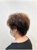 ショート/ショートグラ/無造作パーマ/デジタルパーマ/40代50代