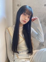 ルービック 高槻(Rubik's)&nbsp;ダークカラーくすみカラー艶黒髪ストレート