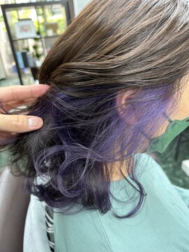 ヴェルデ(Verde) インナー バイオレット 【武蔵小山、インナーカラー】