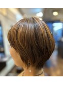 マッシュボブ／小顔ボブ／40代50代60代