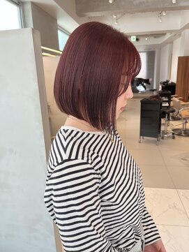 ガリカ 大名(Gallica) 【森千晶】おしゃれ大人チェリーピンク/暖色カラー/ぷつっとボブ