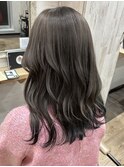 髪質改善縮毛矯正韓国風レイヤーカットダブルカラーベージュ