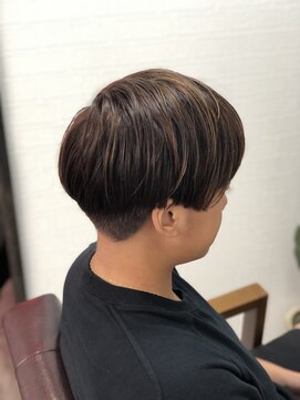 アトリエナガノ(atelier nagano) ショートボブ/ニュアンスカラー/センターパート/ブルージュ