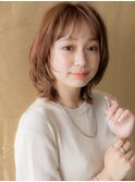 ぱっつん前髪外ハネウルフカット小顔ロブTc3越谷20代30代40代