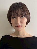 表参道白髪ぼかしくびれショートボブアッシュベージュ40代50代